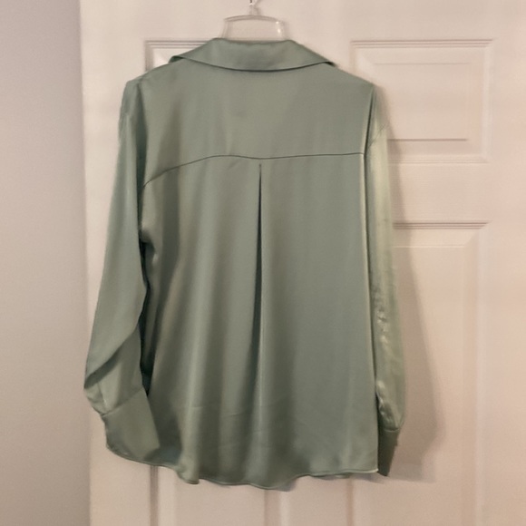 ZARA shirt with long sleeve silky feeling see all pictures brand new with tag - Picture 5 of 12
